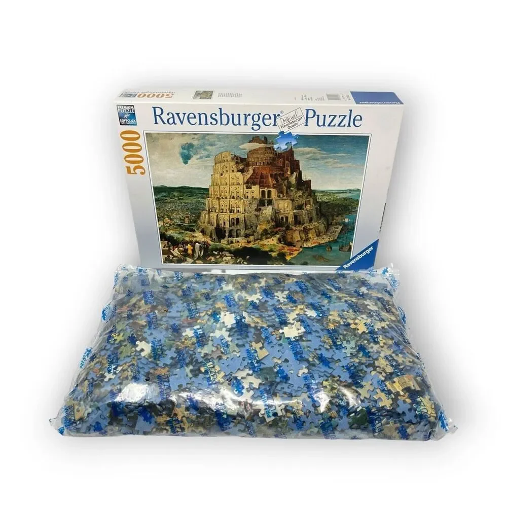 Ravensburger Puzzle 5000 Piece The Tower Of Babel Brueghel Elder 174232 New 2006